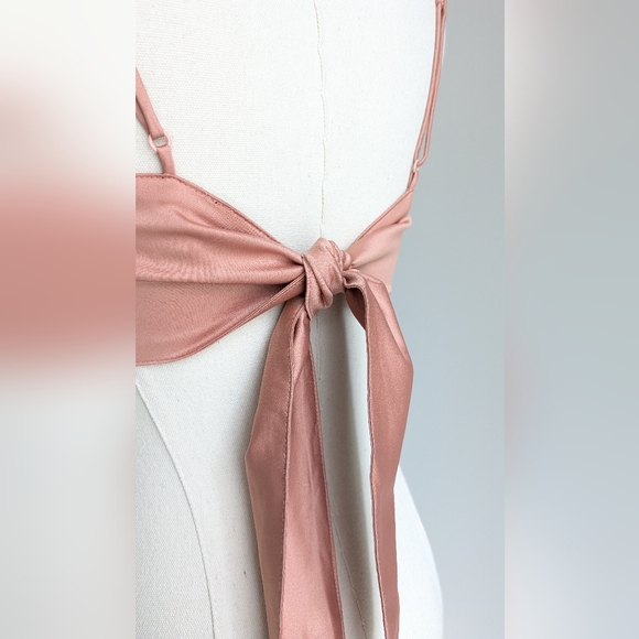 Danielle Bernstein Satin Scarf Tank - Picture 5 of 10